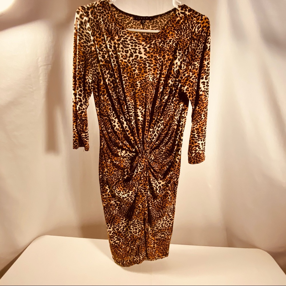Tiana B animal print ladies dress Small